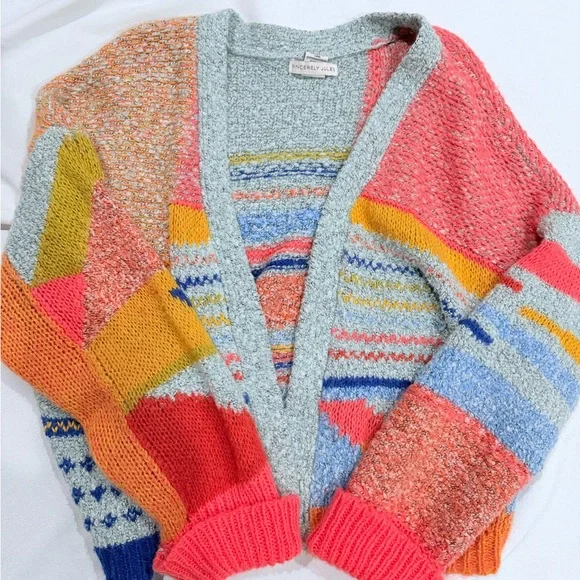 Sincerely Jules Vibrant Patchwork Cardigan - Picture 1 of 3